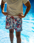 Beige Pomegranate Swim Shorts