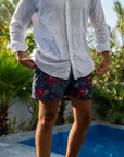 Grey Pomegranate Swim Shorts