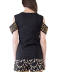 Black Calligraphy Women T-Shirt