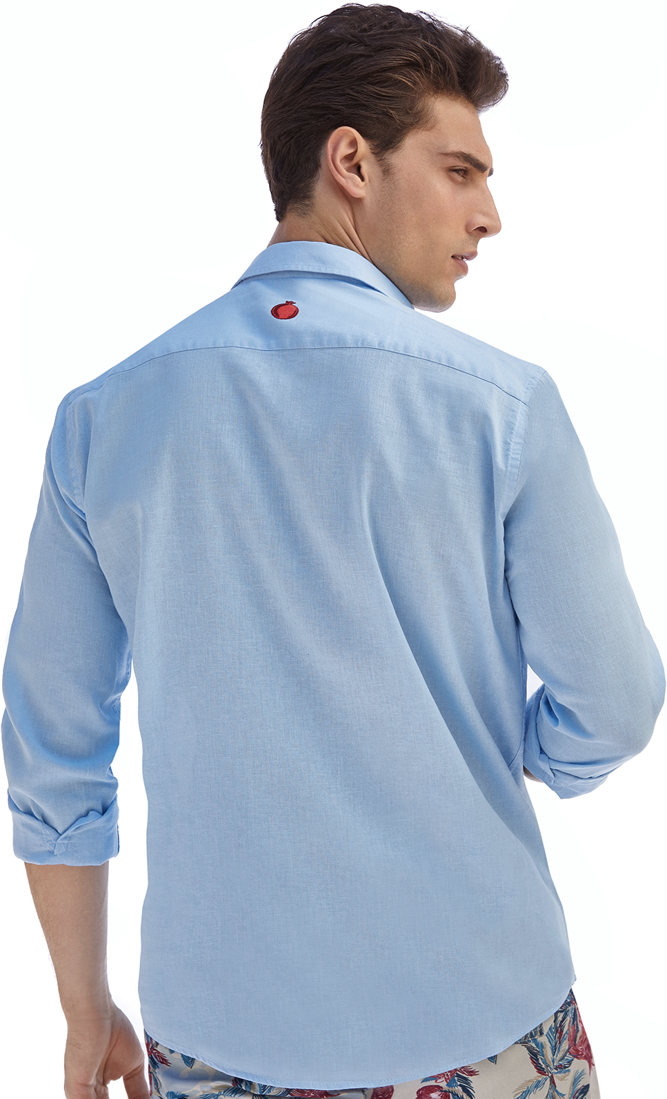 Blue Pomegranate Linen Shirt