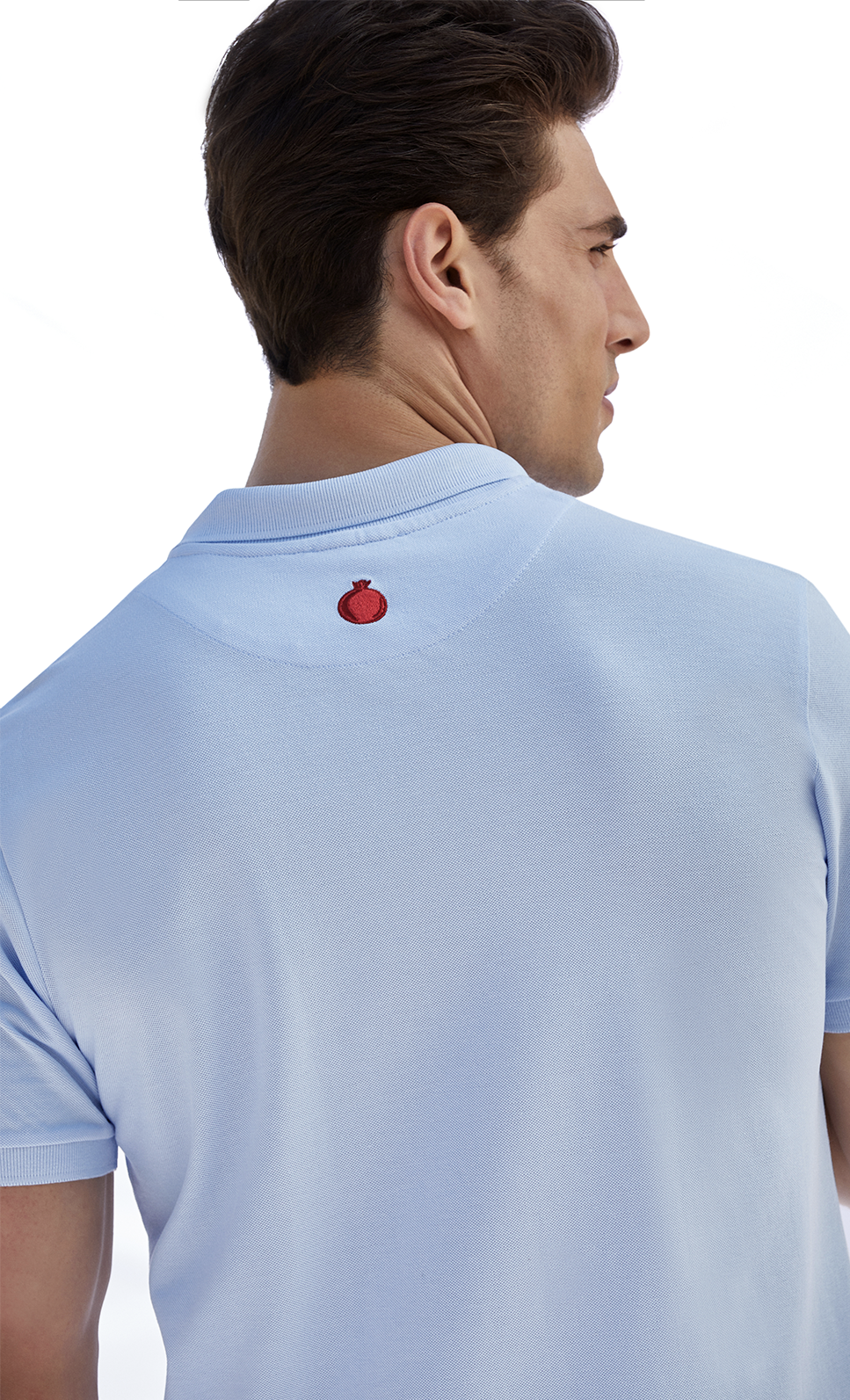 Light Blue Pomegranate Polo