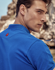 Azure Blue Pomegranate Polo