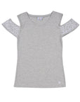 Grey Calligraphy Women T-Shirt
