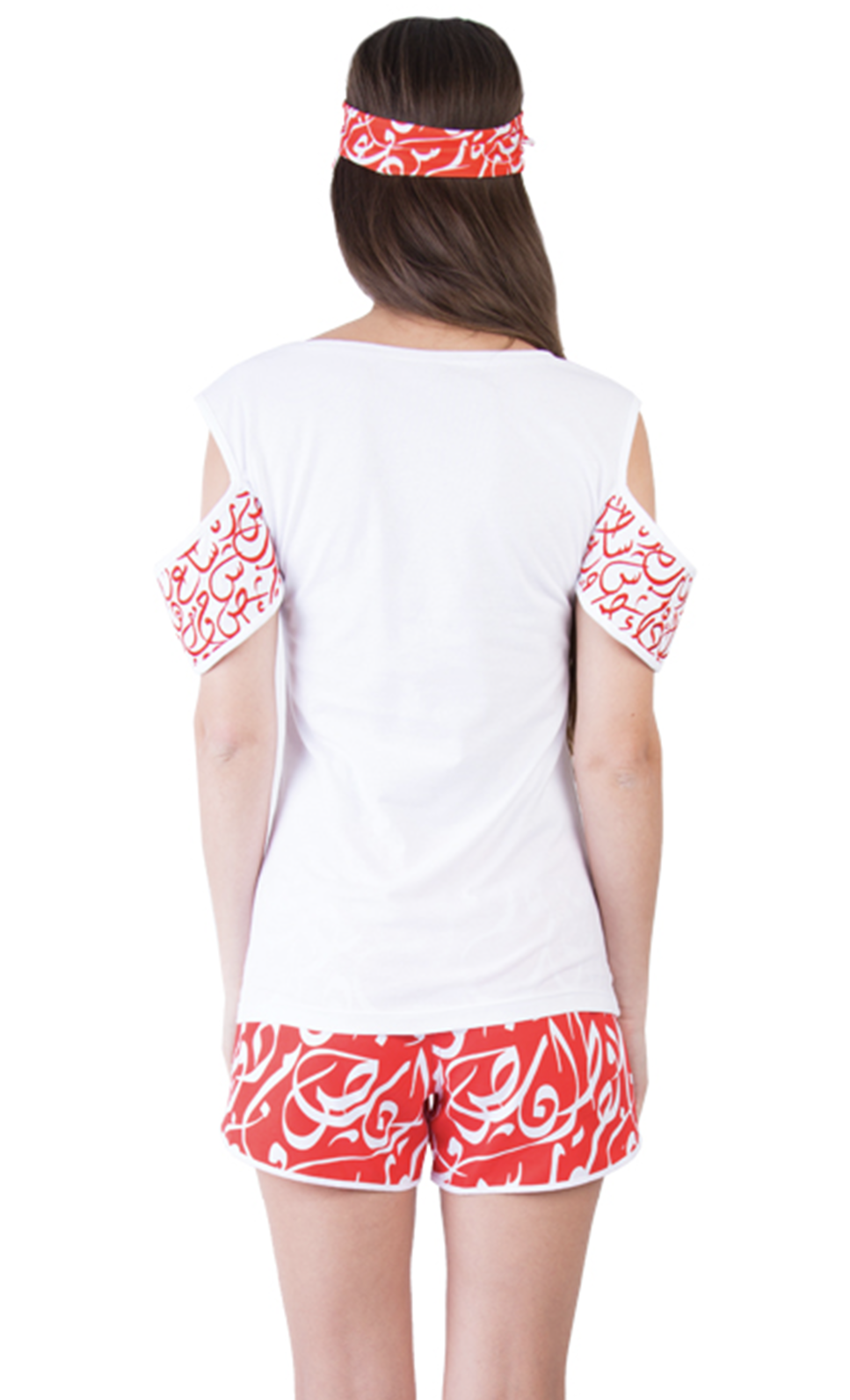 White Calligraphy Women T-Shirt
