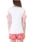 White Calligraphy Women T-Shirt