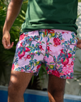 Pink Pomegranate Swim Shorts