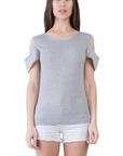 Grey Calligraphy Women T-Shirt